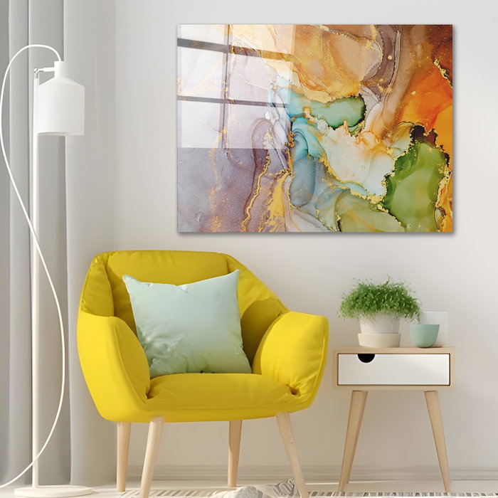 Wallity Pintura Decorativa de Vidrio Templado Multicolor 70 x 100 cm Wallity Pintura Decorativa de Vidrio Templado Multicolor 70 x 100 cm